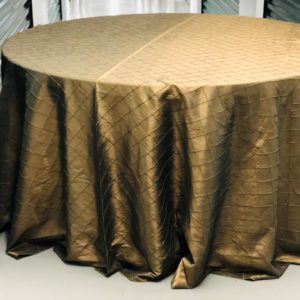 Bronze Pintuck Table Linen 132